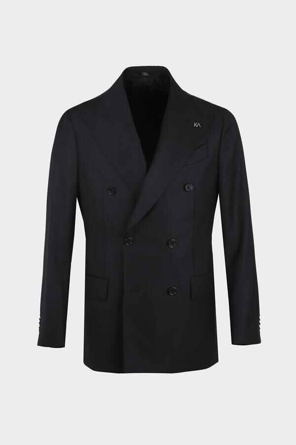 Milano Kruvaze Takım Elbise Siyah - 52