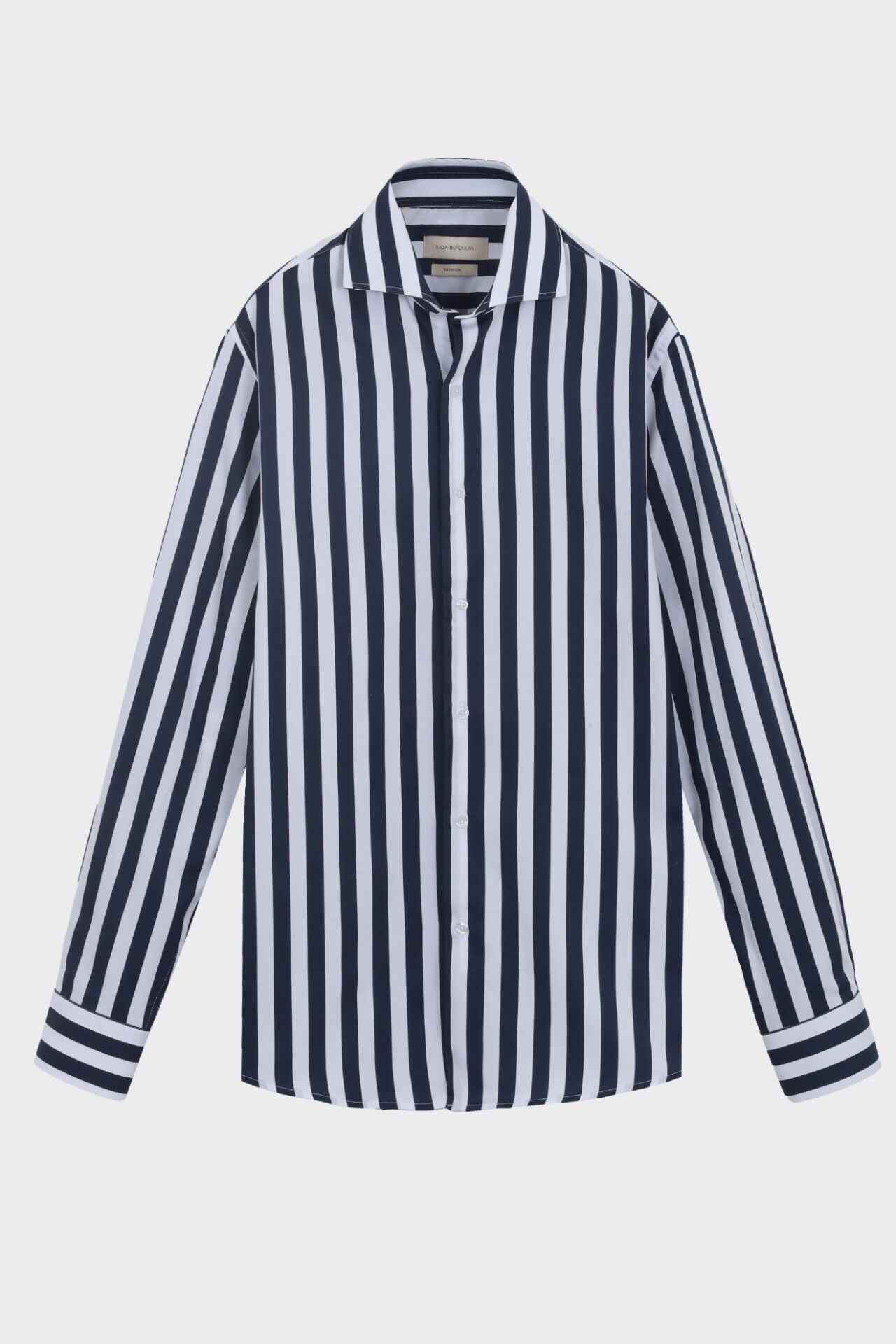 İtalyan Yaka Gömlek Lacivert - 40