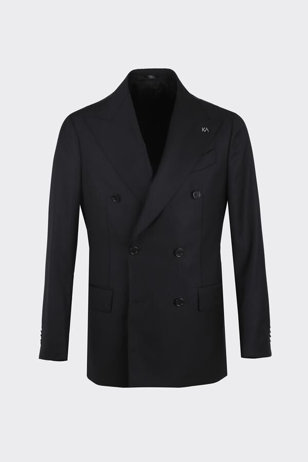 Milano Kruvaze Takım Elbise Siyah - 56