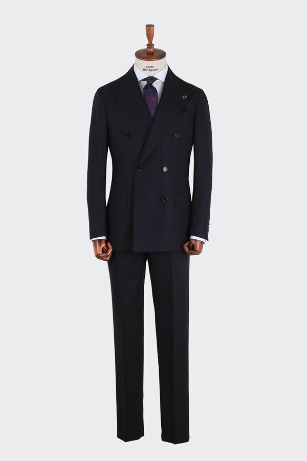 Milano Kruvaze Takım Elbise Lacivert - 48