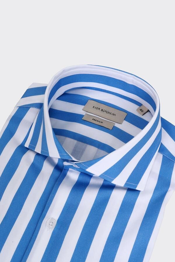 İtalyan Yaka Gömlek Mavi - 40