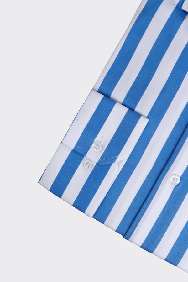 İtalyan Yaka Gömlek Mavi - 40