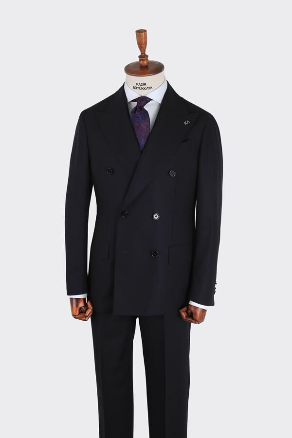 Milano Kruvaze Takım Elbise Lacivert - 54