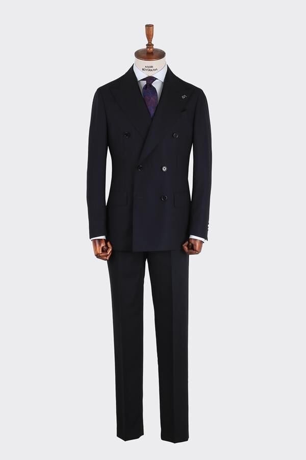 Milano Kruvaze Takım Elbise Lacivert - 56