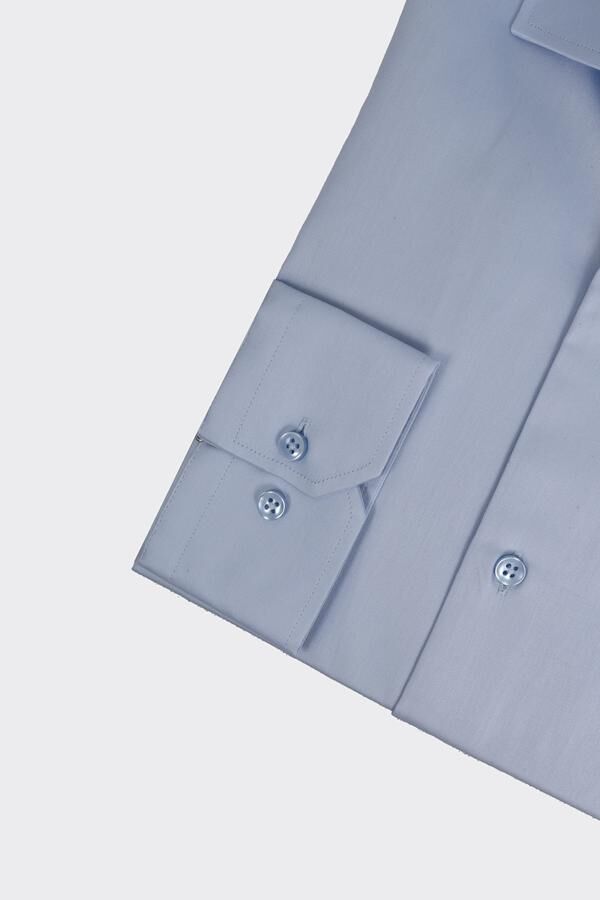 İtalyan Yaka Gömlek Mavi - 44