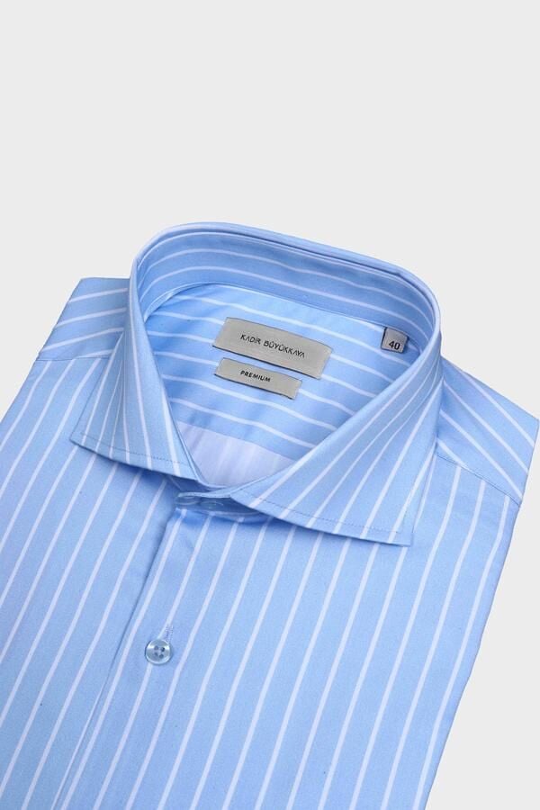 İtalyan Yaka Gömlek Mavi - 44