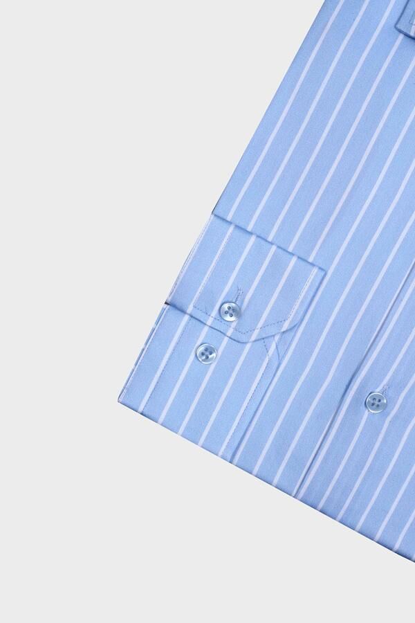 İtalyan Yaka Gömlek Mavi - 46