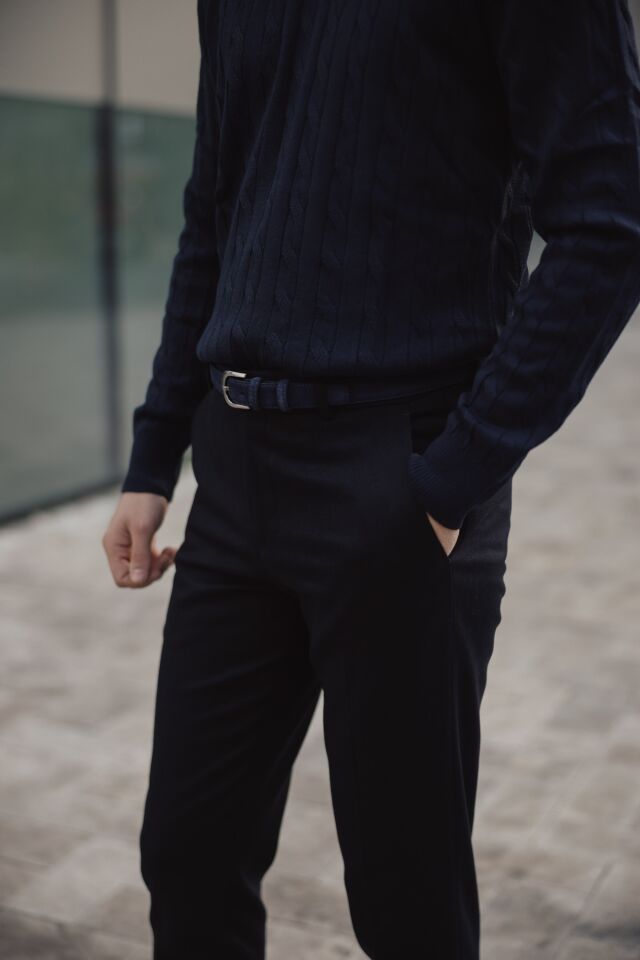 Rome Slim Fit Pantolon Lacivert - 42