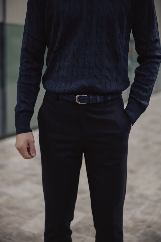 Rome Slim Fit Pantolon Lacivert - 44