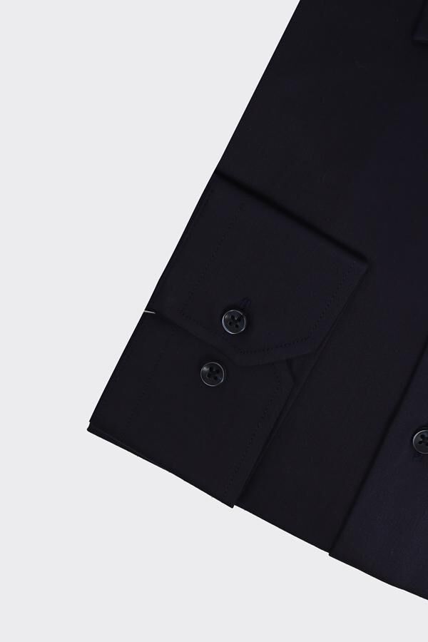 İngiliz Yaka Gömlek Lacivert - 38