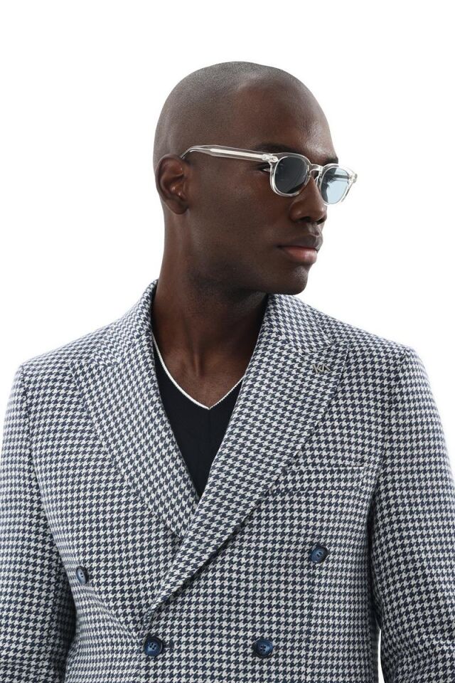 Kruvaze Ceket Lacivert - 52