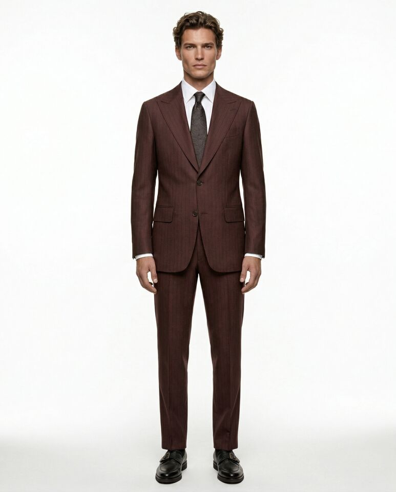 Manly Takım Elbise Bordo - 50