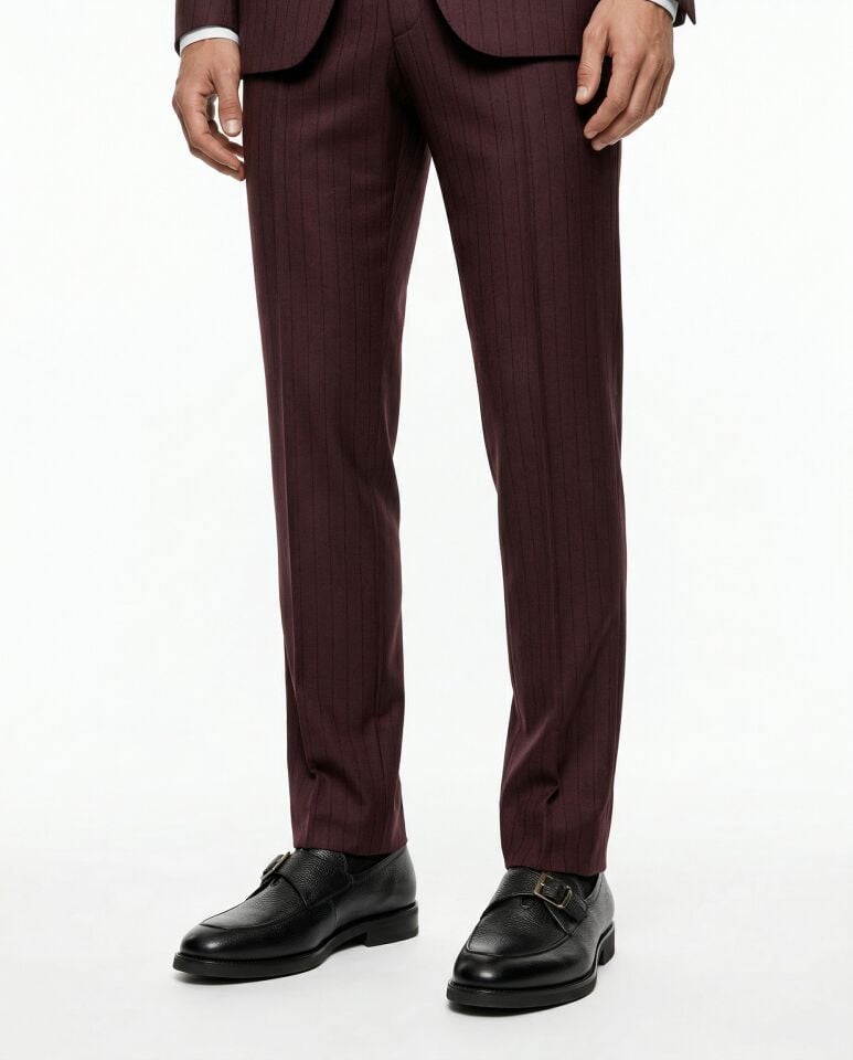 Manly Takım Elbise Bordo - 50