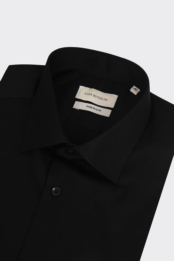 İngiliz Yaka Gömlek Siyah - 46