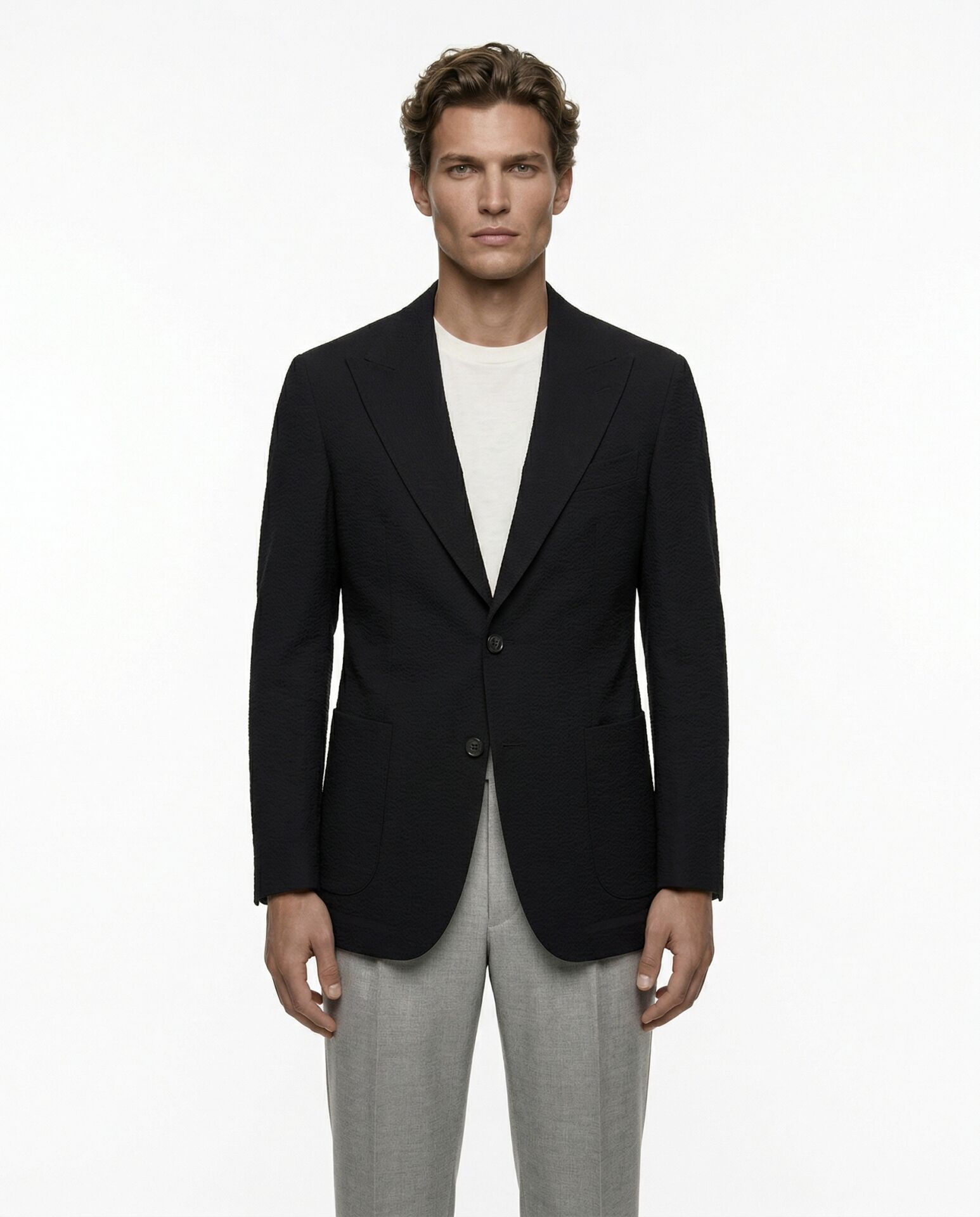 Grid Ceket Siyah - 48