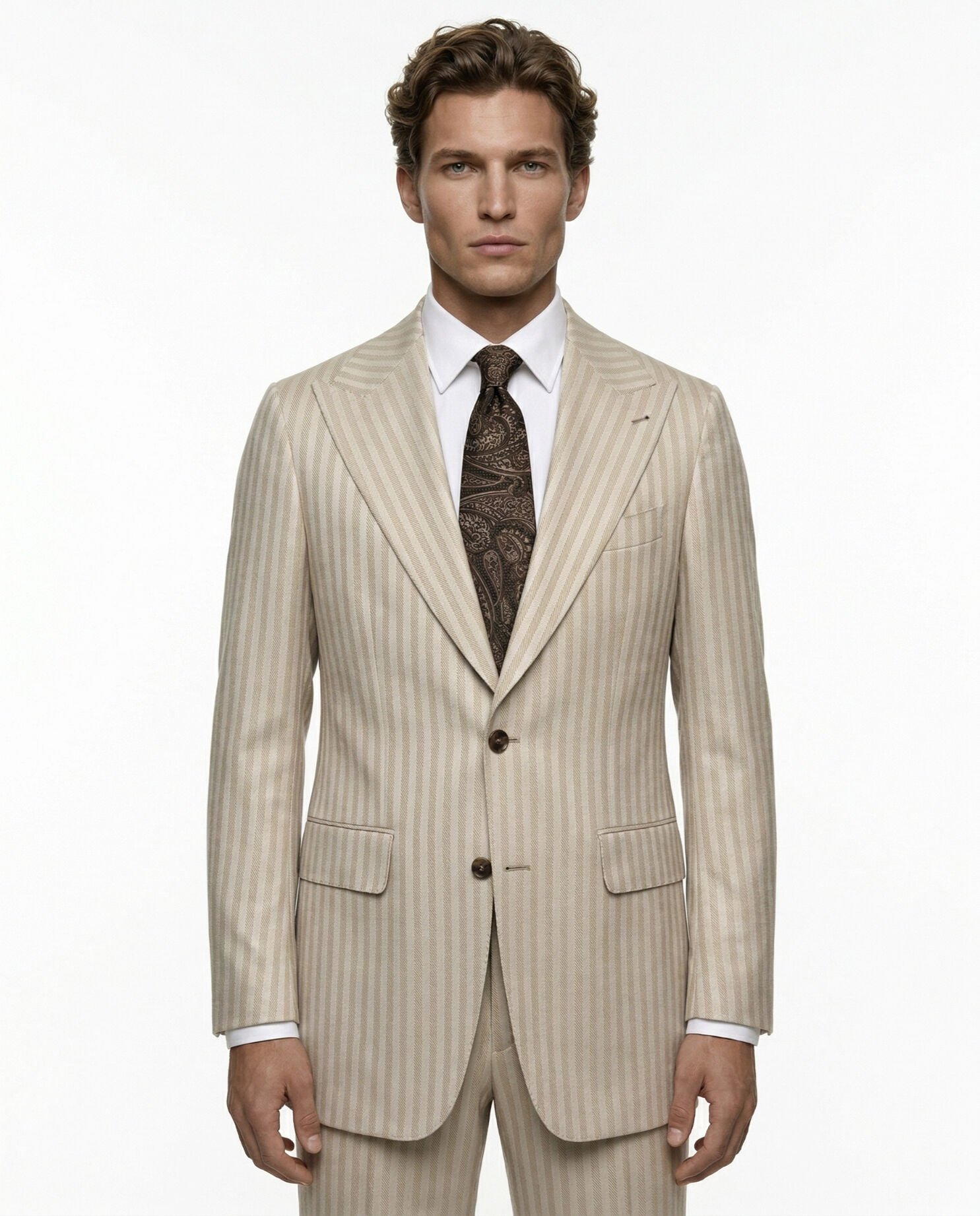 Sydney Takım Elbise Bej - 48