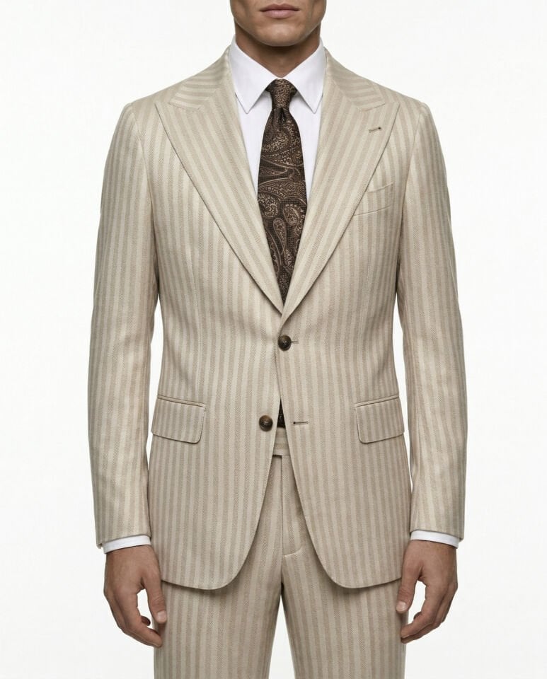 Sydney Takım Elbise Bej - 48