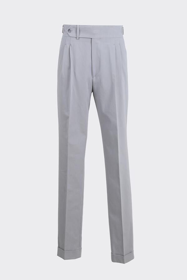 Giverny Çift Pile Pantolon Gri - 48