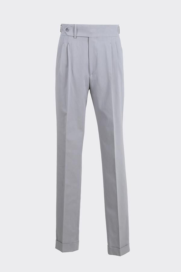Giverny Çift Pile Pantolon Gri - 48