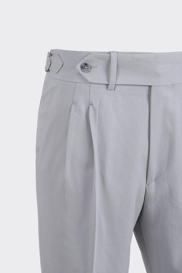 Giverny Çift Pile Pantolon Gri - 48