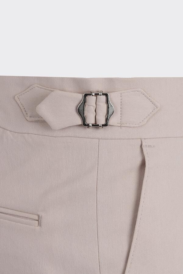 Giverny Çift Pile Pantolon Bej - 42