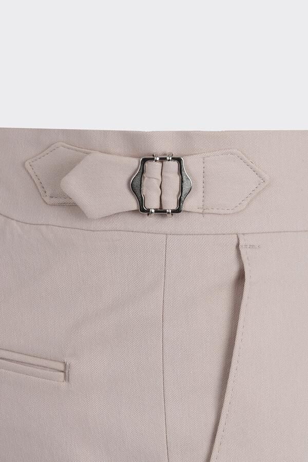 Giverny Çift Pile Pantolon Bej - 46