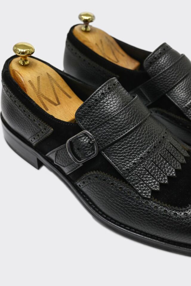 Klasik Ayakkabı Siyah Floter-Siyah Süet - 43