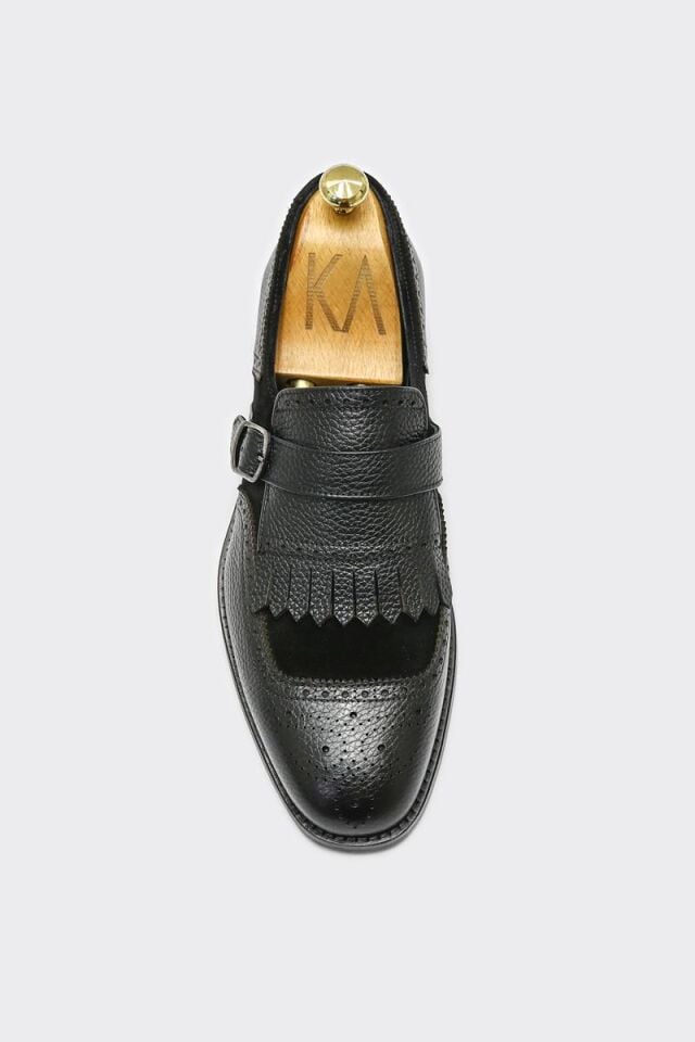 Klasik Ayakkabı Siyah Floter-Siyah Süet - 44