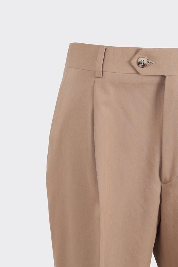 Barcelona Modern Fit Pantolon Camel - 50