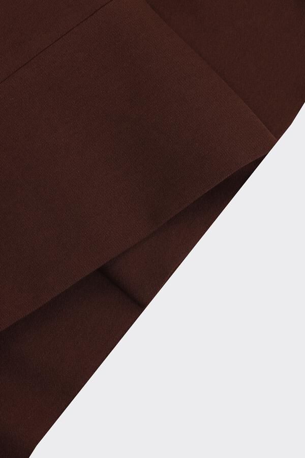 Barcelona Modern Fit Pantolon Kahverengi - 42