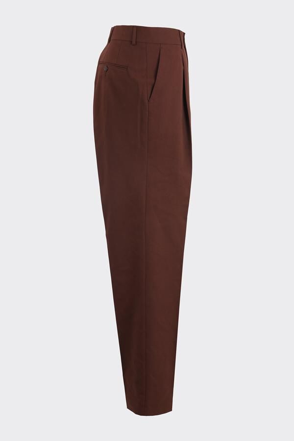 Barcelona Modern Fit Pantolon Kahverengi - 42