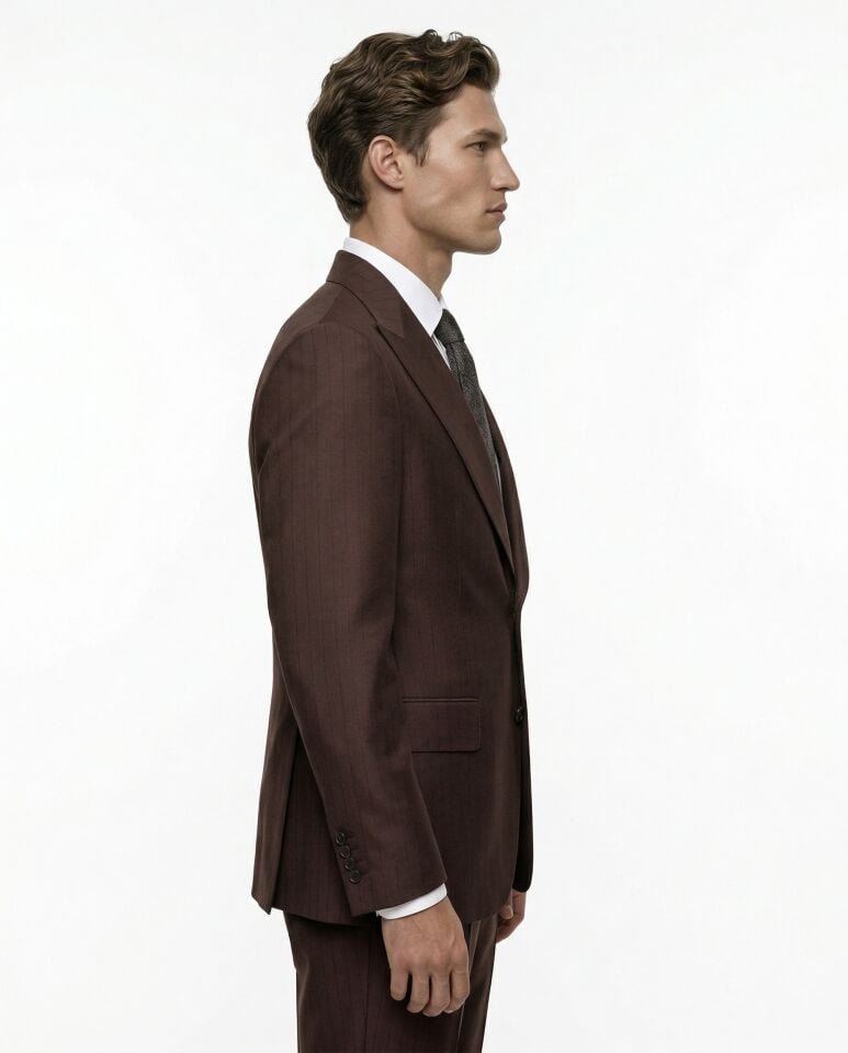 Manly Takım Elbise Bordo - 58