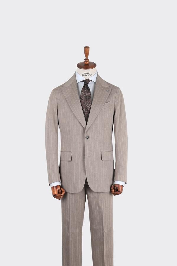 Takım Elbise Koyu Bej - 46