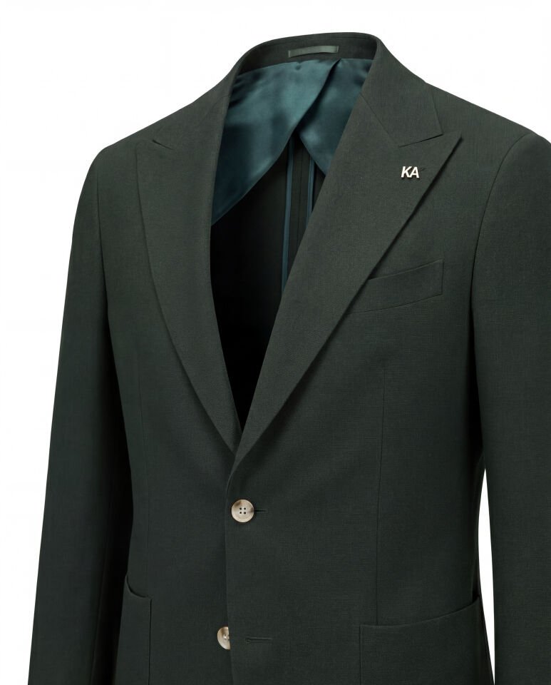 Grid Ceket Haki - 48