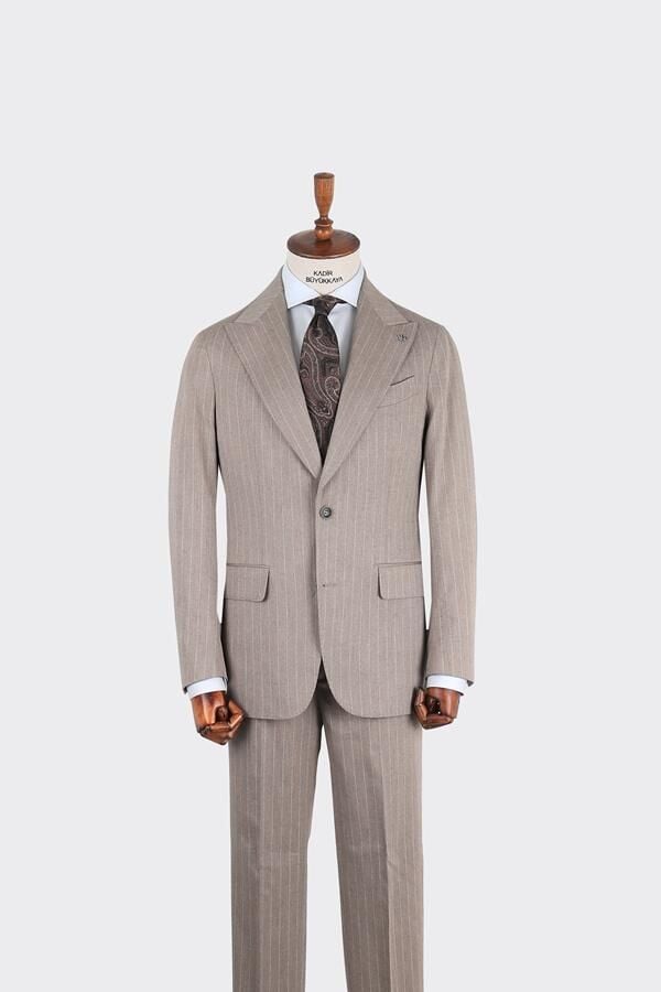 Takım Elbise Koyu Bej - 48