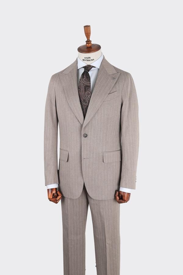 Takım Elbise Koyu Bej - 48