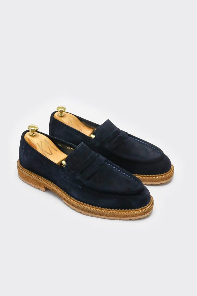 Casual Ayakkabı Lacivert Süet - 40
