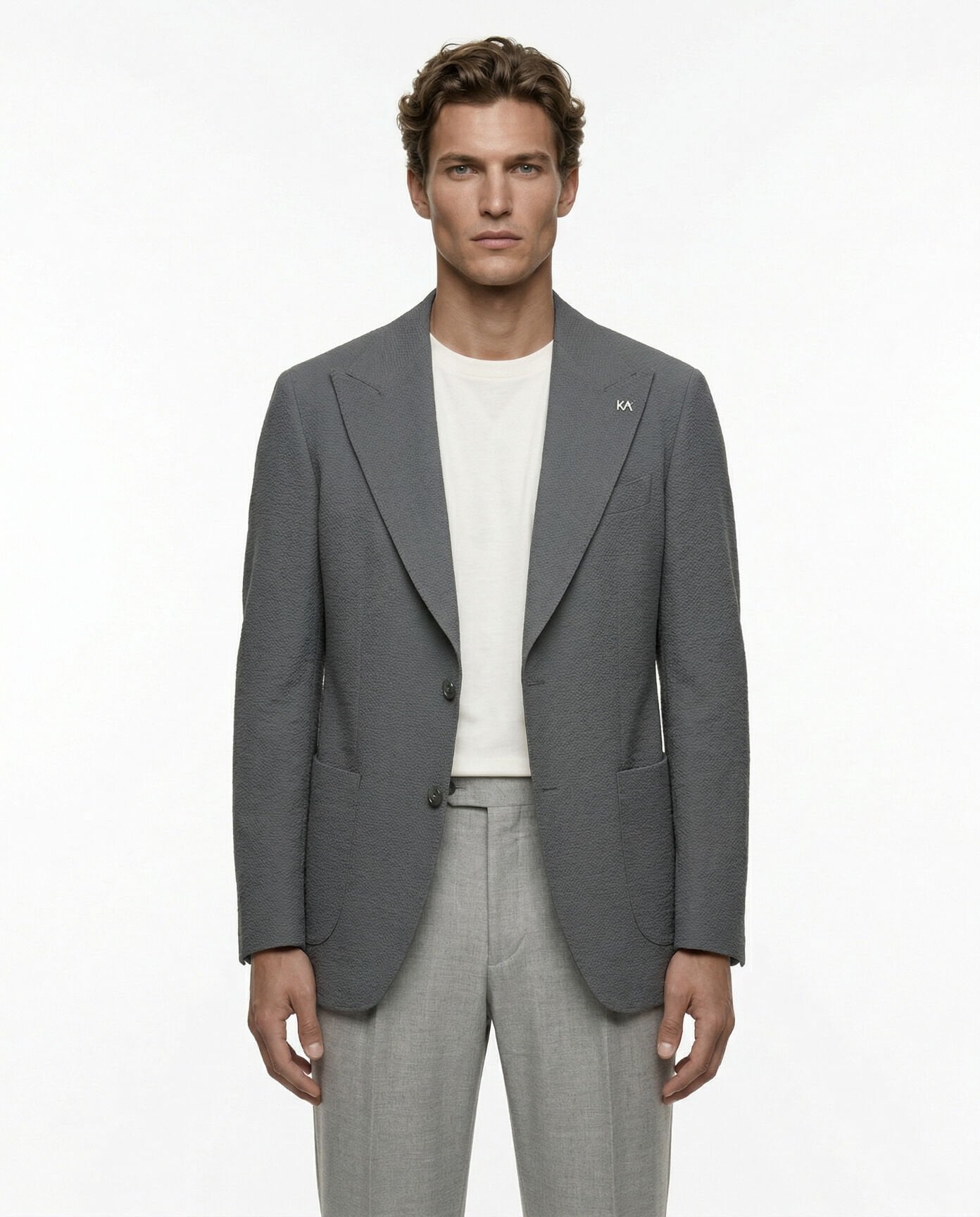 Grid Ceket Antrasit - 52