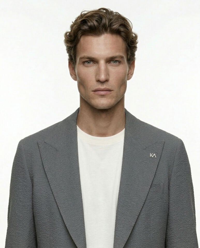 Grid Ceket Antrasit - 52