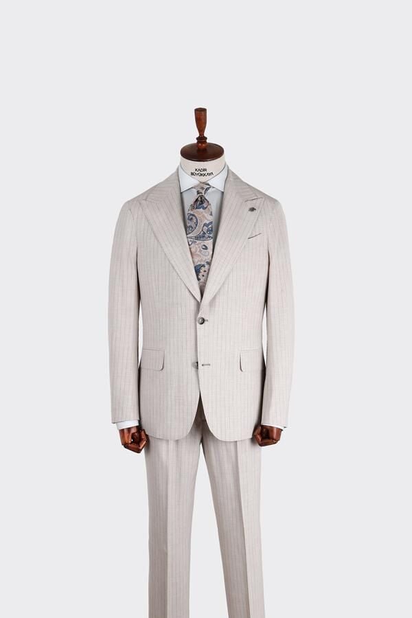 Takım Elbise Açık Bej - 46