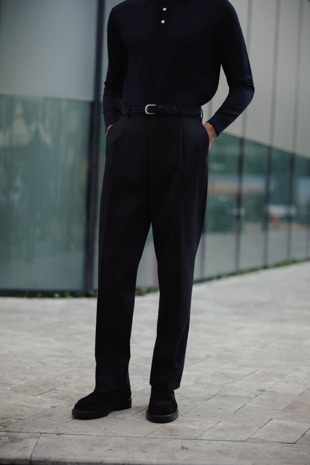 Tokyo Modern Fit Pantolon Lacivert - 46