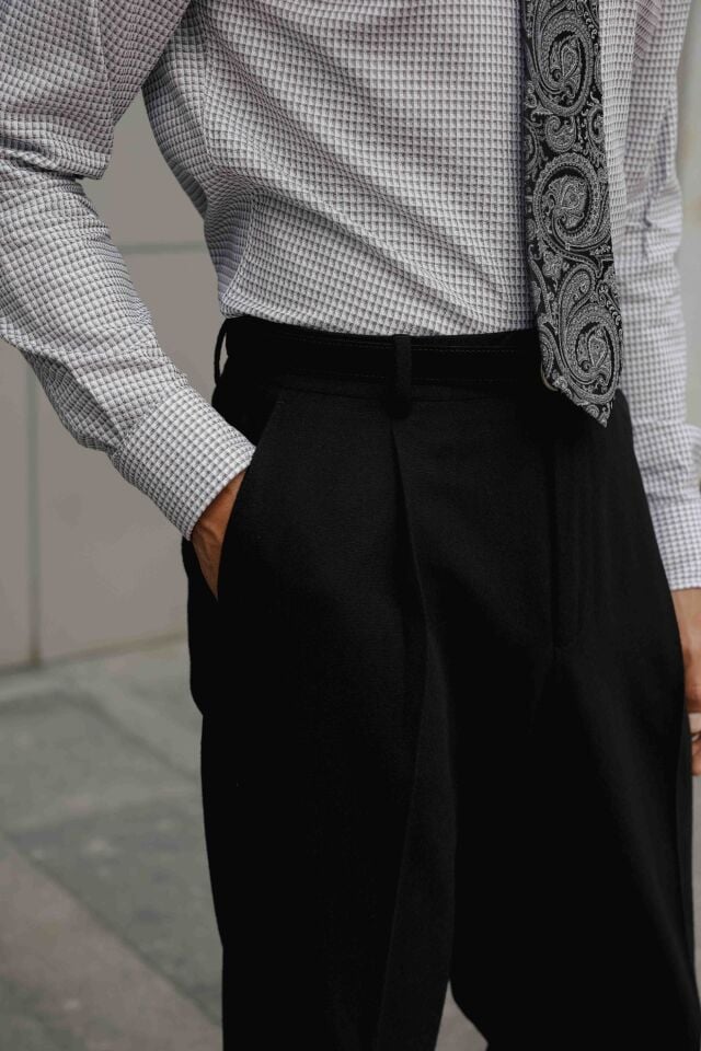 Soho Modern Fit Pantolon Siyah - 46