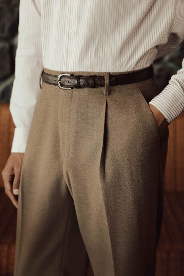 Soho Modern Fit Pantolon Sütlü Kahve - 46