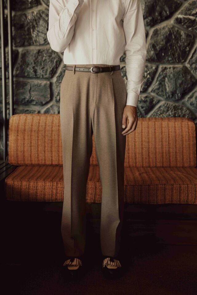 Soho Modern Fit Pantolon Sütlü Kahve - 46