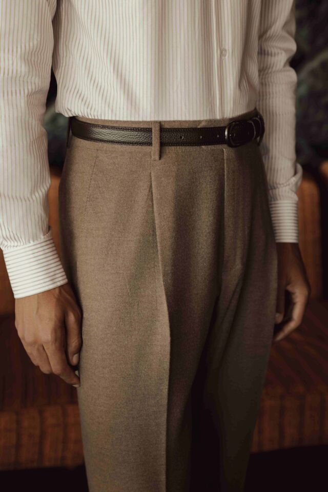 Soho Modern Fit Pantolon Sütlü Kahve - 46