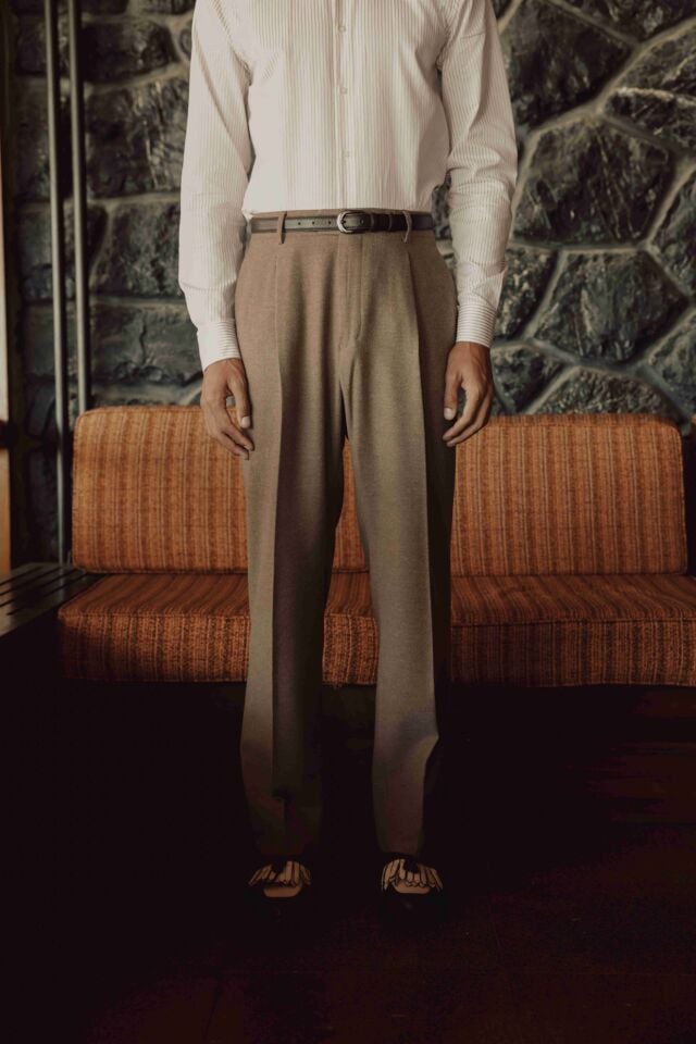 Soho Modern Fit Pantolon Sütlü Kahve - 46