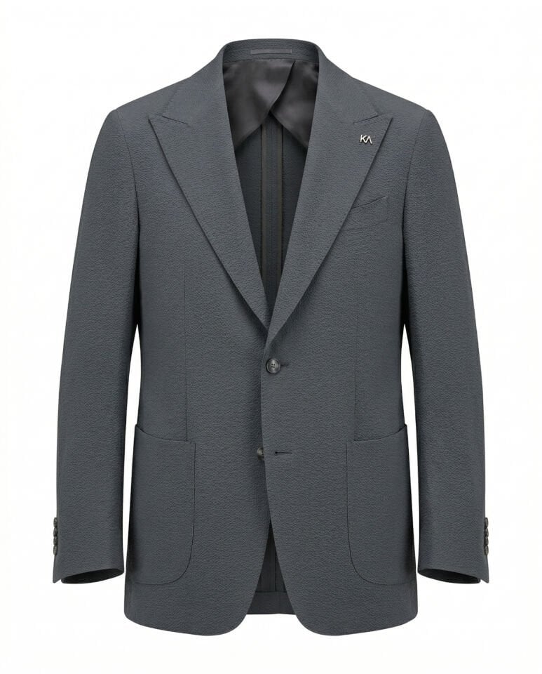 Grid Ceket Antrasit - 46