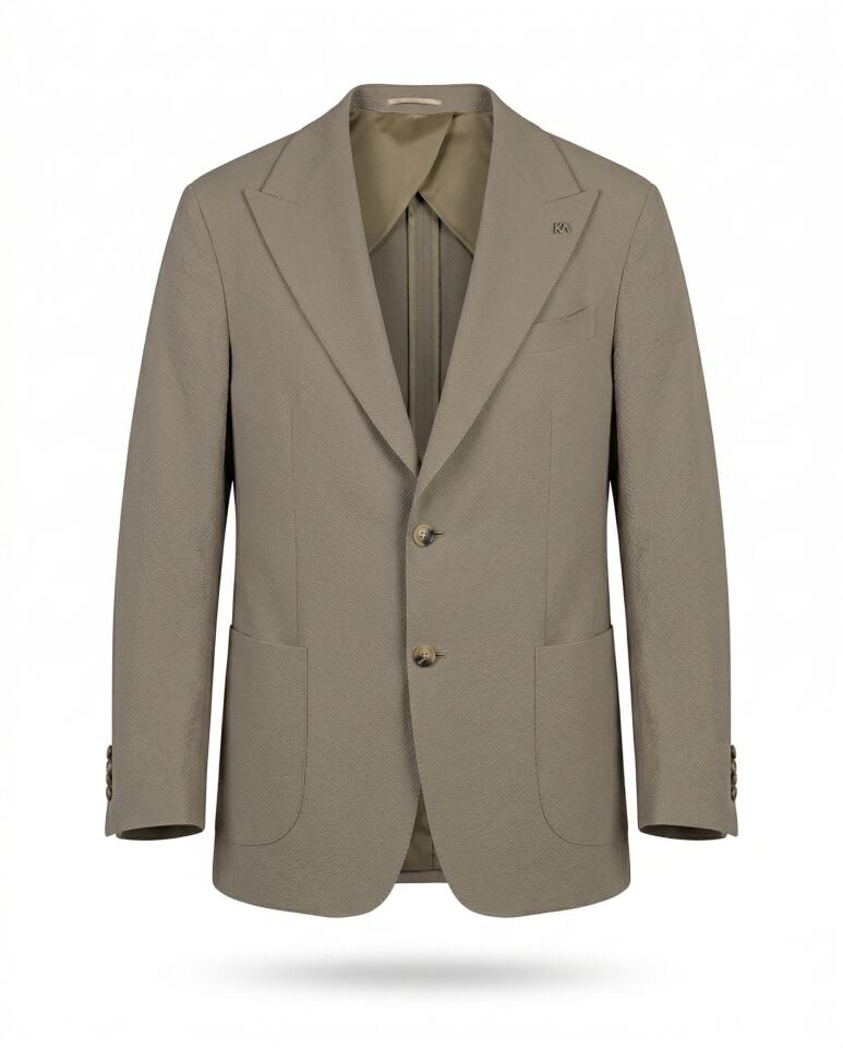 Grid Ceket Taş - 46