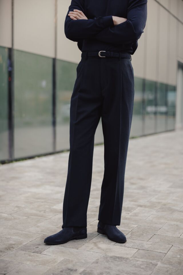 Soho Modern Fit Pantolon Lacivert - 46