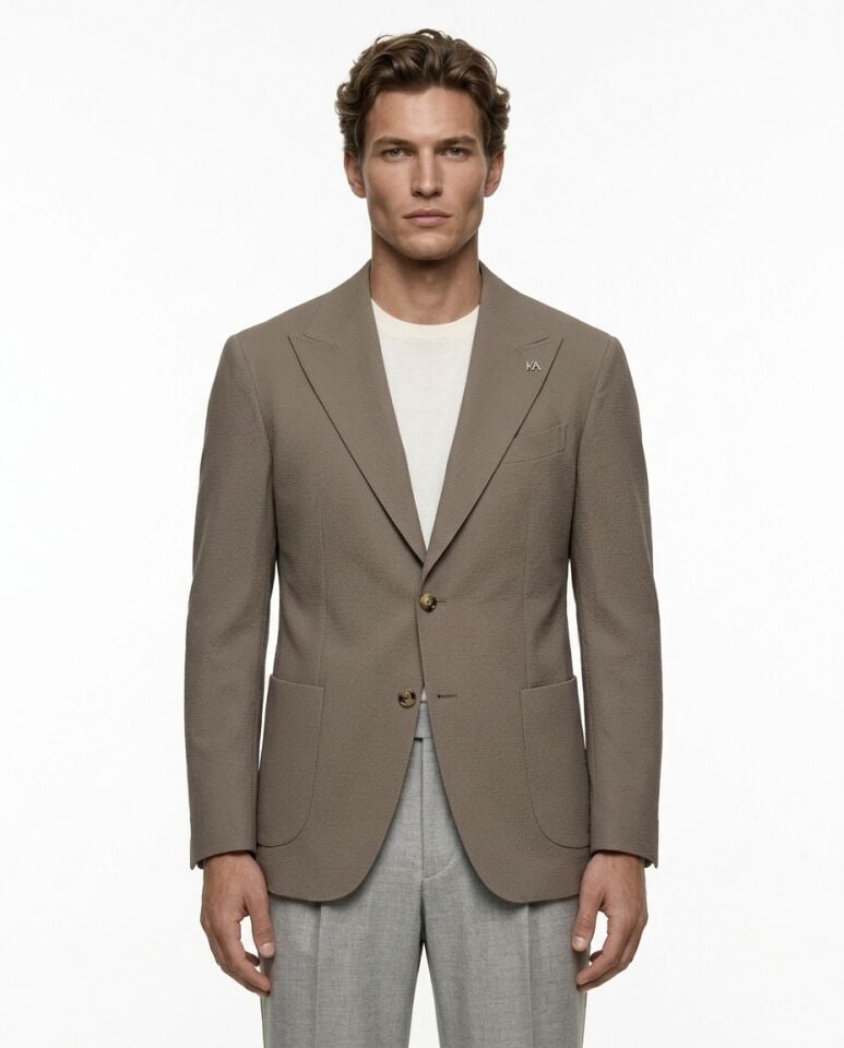 Grid Ceket Taş - 50